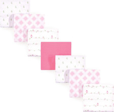 Unisex Baby Cotton Flannel Receiving Blankets, Bird 7-Pack, One Size