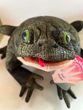 Folkmanis Frog Puppet Plush Toad LARGE Hand Puppet Bumpy Green w/TAG