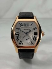 Cartier Tortue XL Rose Gold Silver Dial Mens ...