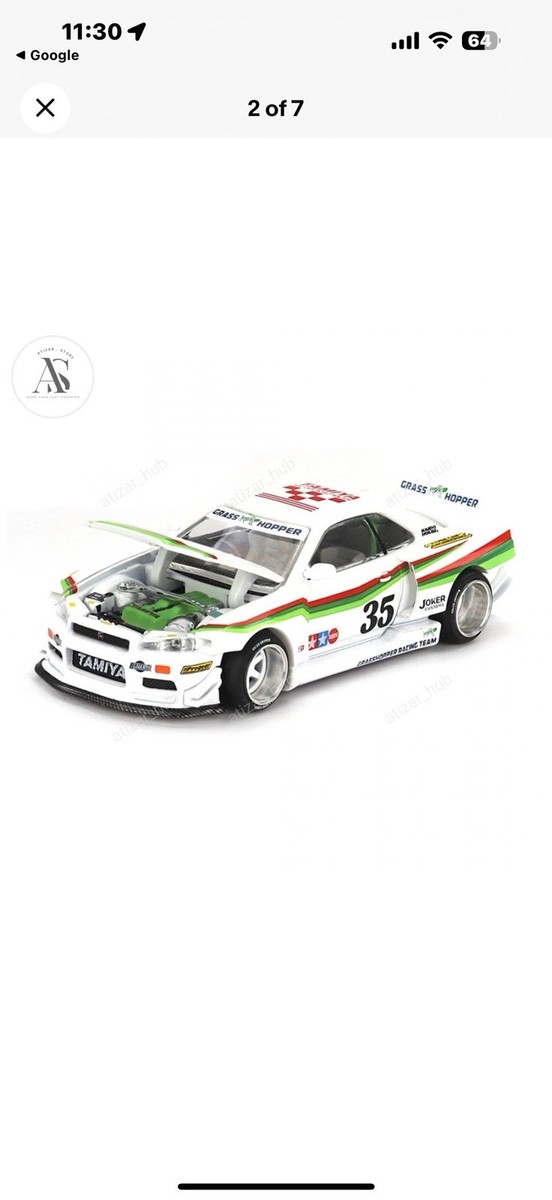 Kaido House x Mini GT 1:64 Nissan Skyline GTR R34 GRASSHOPPER