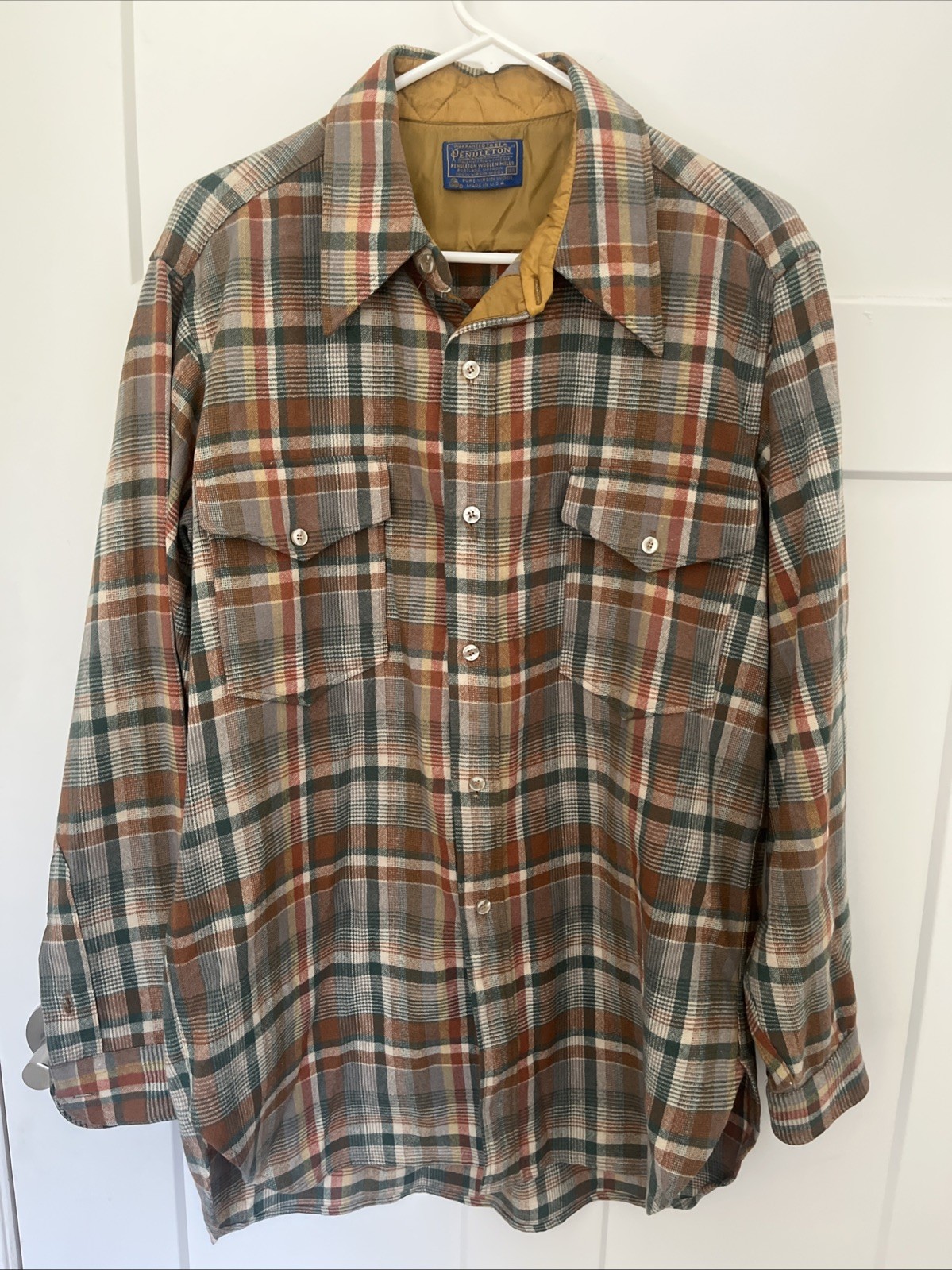 Pendleton Wool Plaid Button Up Guide Shirt - Men'… - image 1