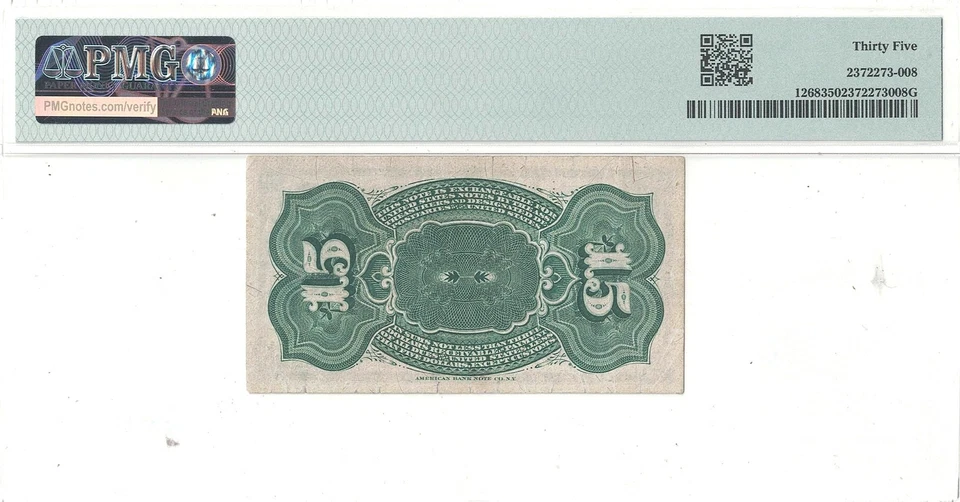 15 Cent 4th Issue Fractional Currency Fr-1268 PMG VF-35 - Image 3 of 3