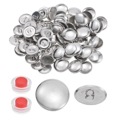150 Set Self Cover Button Kit 23mm Aluminum Button with 2 Tools