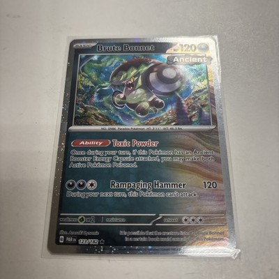 Pokemon TCG Brute Bonnet 123/182 Cosmos Holo Rare- Paradox Rift-  - NM/M.