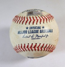 2021 Toronto Blue Jays Marlins Game Used Baseball Tim Mayza Jorge Alfaro Foul