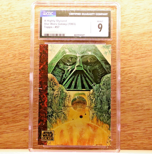 Darth Vader - 1993 Star Wars Galaxy #57 - CGC 9 Near Mint+ - A Highly Stylized🔥