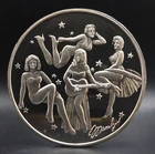 Norma Jeane Marilyn Monroe 2oz 999 FINE Silver Coin Round Vintage RARE