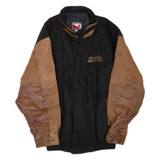 Giacca Da Uomo Nera In Pelle E Lana 2XL