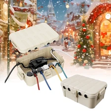 RESTMO 2 Pack Large Outdoor Electrical Box Waterproof Protect Outlet Power Strip