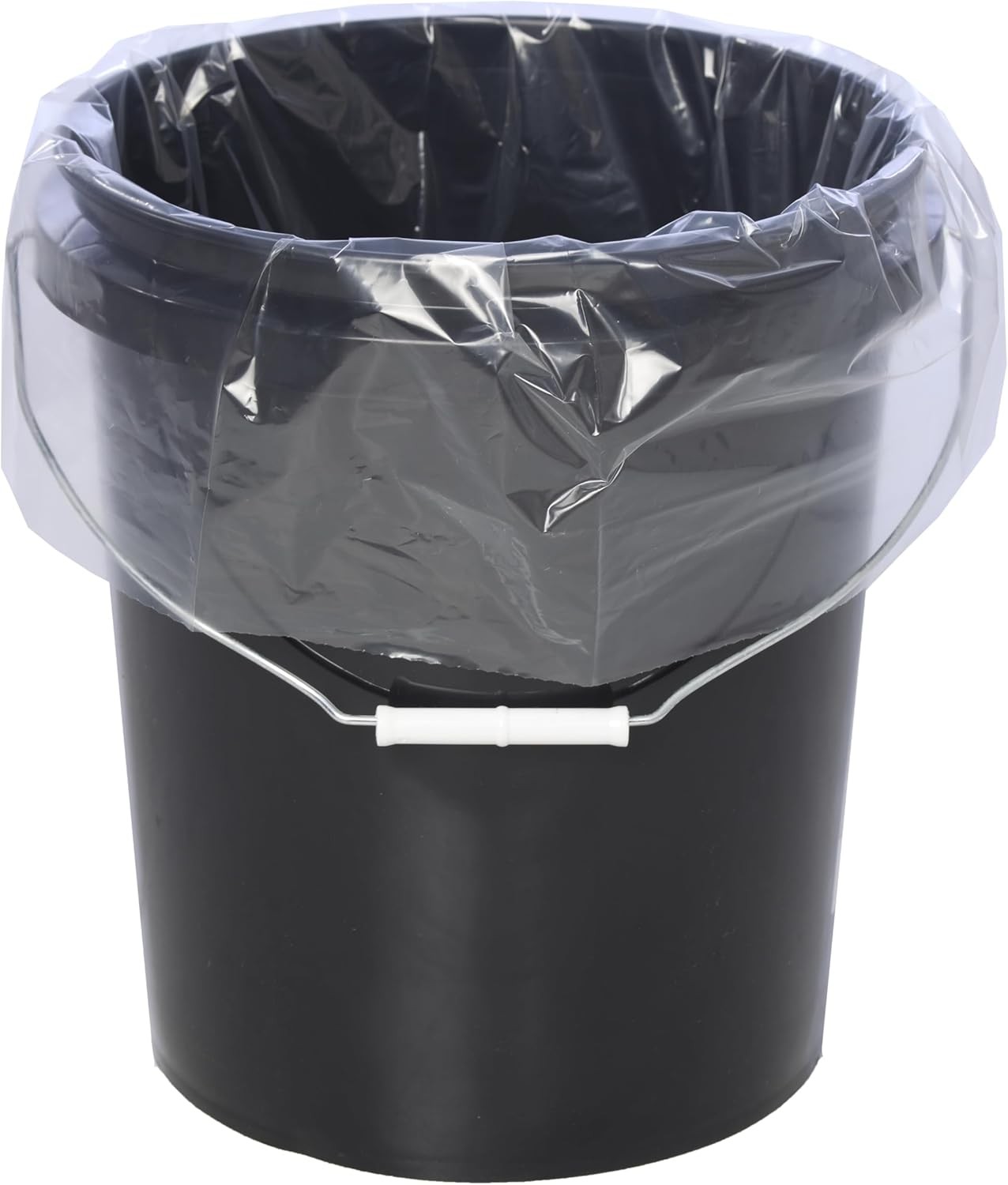 5 Gallon Bucket Liner Bags for Marinating and 1 Count (Pack of 10), Clear 