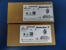 LOT OF 10 - WEIDMULLER 1560670000 DIN Rail Terminal Blocks WPD 101 2X25/2X16 BL