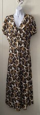Weekend Max Mara Affine Silk Floral Midi Dress Size 2/4  READ