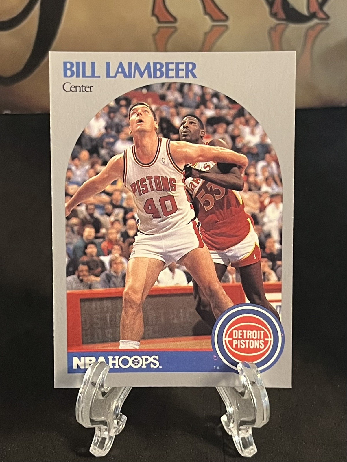 1990-91 NBA Hoops Bill Laimbeer #108 Detroit Pistons