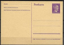 DR 1941 Ganzsachenpostk. P 299 I - 6 Pf. violett A.H.,- UNGEBRAUCHT
