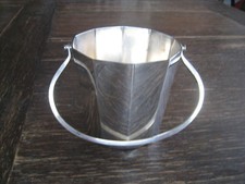 elegante contenitore per cubetti di ghiaccio art deco anni 20 argentato ottimo come giardiniere