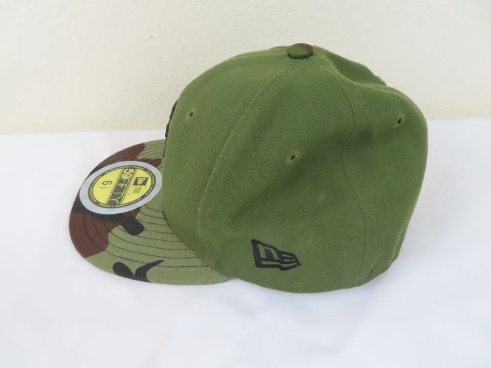 旧金山巨人队帽子儿童 6 1/2 合身绿色迷彩棒球美国职棒大联盟 New Era — 第 4/4 张图片