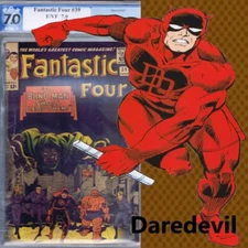 1965 Fantastic Four 39 Not CGC 7.0 Silver Age Daredevil, Doctor Doom