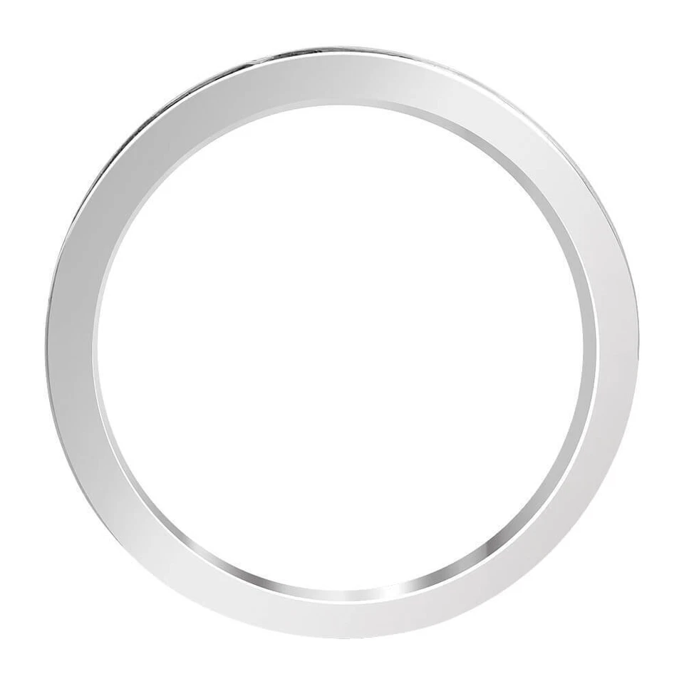 925 Sterling Silver CZ Pink Cubic Zirconia Channel Set Eternity Ring - Image 3 of 4