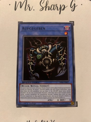 AUFGEBEN - 1. AUFLAGE SPEED DUEL SS04-DEB17 DEUTSCH Yu-Gi-Oh! CARD COMMON KONAMI - Bild 4 von 7