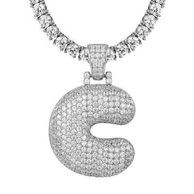 Pendant Simulated Diamond Solitaire 