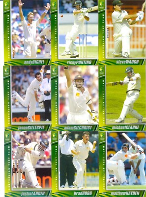 2003 2004 Australian Cricket Test Team set of 17 cards