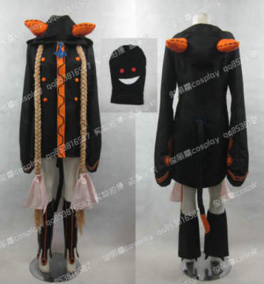 Blazblue Taokaka Black Orange Halloween Suit Set Cosplay Costume