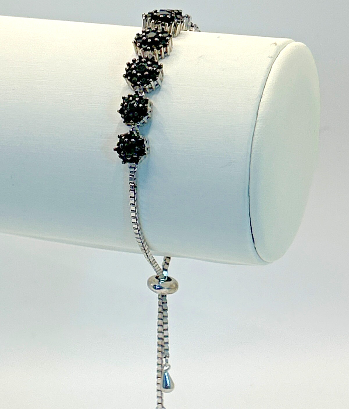 Solid .925 Sterling Silver Adjustable 9" Custom L… - image 1