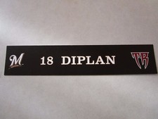 Marcos Diplan Wisconsin Timber Rattlers Brewers Locker Room plate Near mint cond
