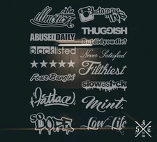 JDM DECAL STICKERS - X15 Grande TUNER PACK! [accents for car truck windows body]