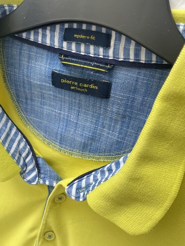 Pierre Cardin Herren Poloshirt Modern Fit Air Touch Ultra Light Gr.3XL Gelb - Bild 3 von 7