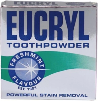 EUCRYL Fresh Mint Original Powerful Whitening Stain Removal Tooth Powder - 50 GM