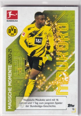 Match Attax 21/22 Bundesliga 2021/2022 Karte Nr. 16 Magische Momente Moukoko