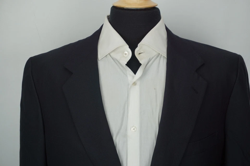 Abrigo Blazer Deportivo Brioni NM Traiano Azul Marino Lana Botón Dorado Talla 40L Foto 2 de 4