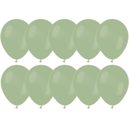 Globos de látex verde oliva del ejército de 5" o 12" para niños militares fiesta de cumpleaños Sempertex - Imagen 4 de 5