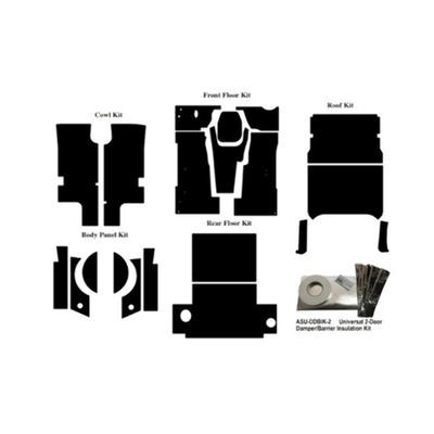 Insulation Sound Deadener Kit for 1966-73 Jeep Jeepster/Commando Wagon Complete