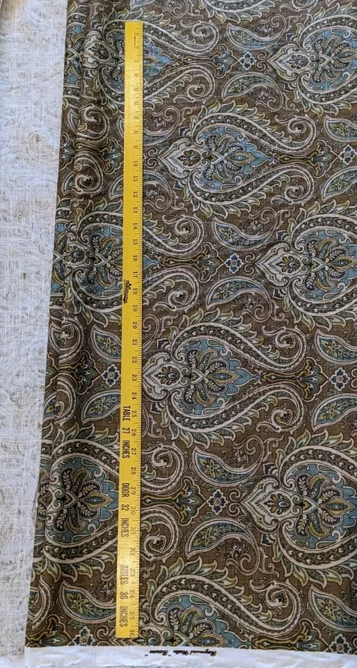 1 Yard Raymond Waites Designer Fabric Upholstery 36x55" Stain Repellant 2007 - Image 3 of 4