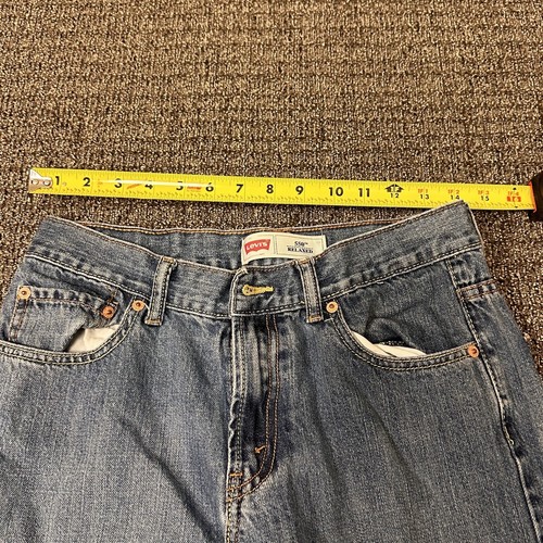 Levi's 550 Jeans Kids Size 18 Regular Blue Denim Relaxed Fit - Picture 6 of 7