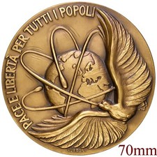 Medaglia Calendario 2005, Pace e Libertà per Tutti i Popoli, Autrice R. Rubegni