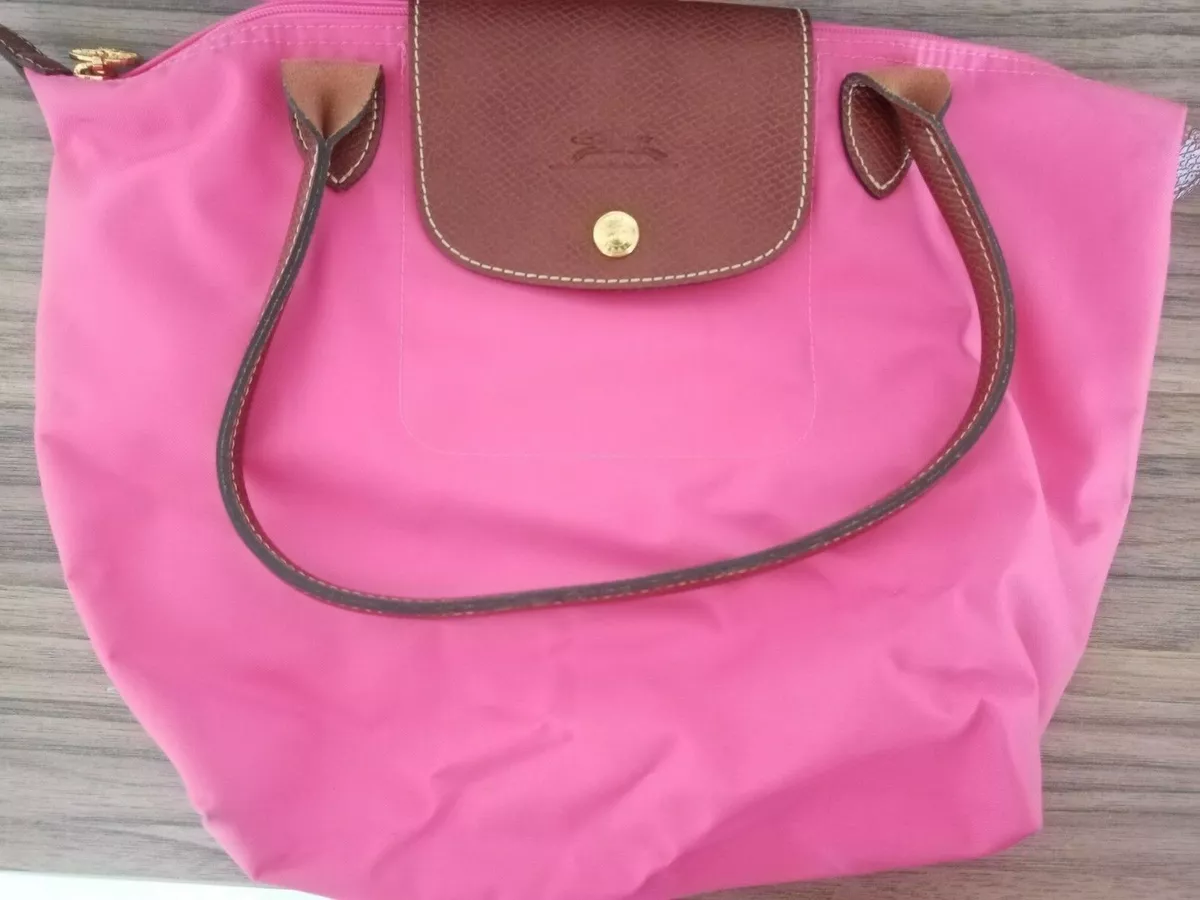 Longchamp Le Pliage Green Pouch with Handle Pink Women