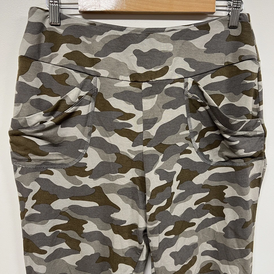 Pantalones Camuflados Logo Lounge para Mujer Talla S Verde Marrón Capri Joggers Informales Ropa de Salón Foto 2 de 4