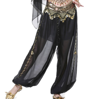 RÄUMUNGVERKAUFC91108 Bauchtanz Kostüm Hose Breite Beinhosen Fasching Belly Dance