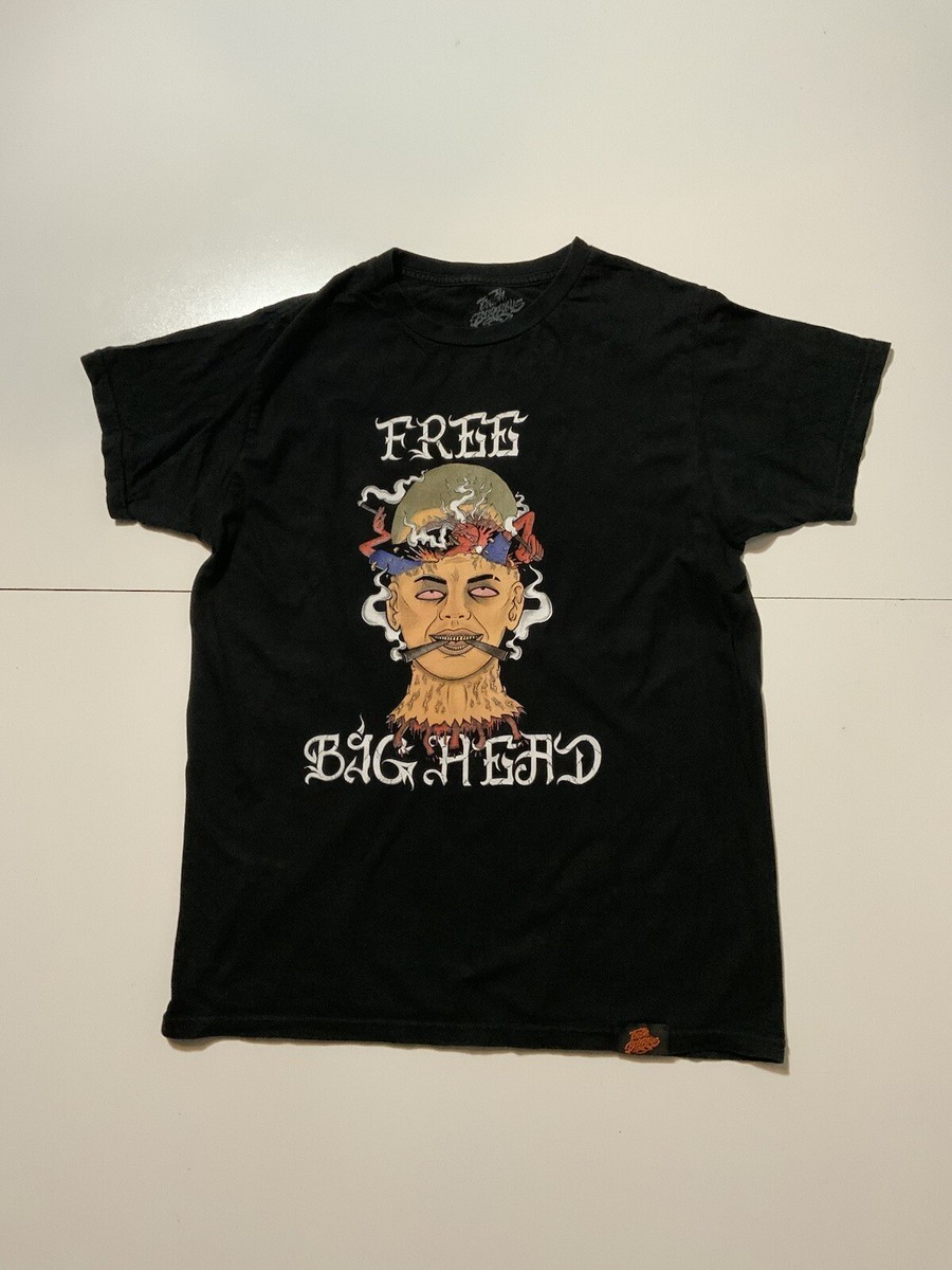 Trash Bag Boys Dispensary Free Big Head Smoke Blunts Black S/S T