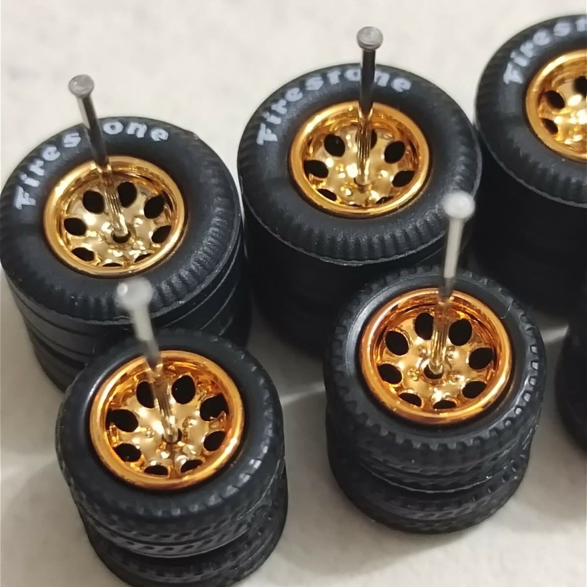 5 Set Di: Set Di Ruote In Resina 3D A 5 Razze 1/64 Piccole Per - Foto 11