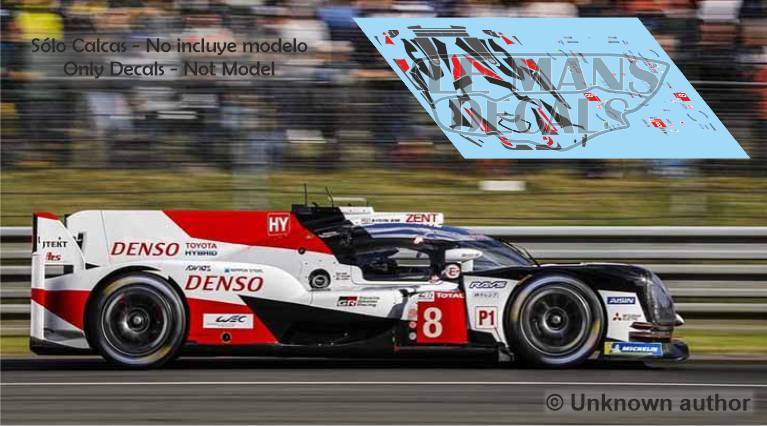 Décalcomanies Toyota TS050 Le Mans 2018 - Multi échelles 1:32 à 1:18, Voiture Buemi