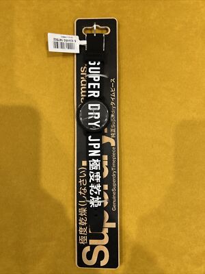 Genuine Superdry Campus Fluro Unisex Black Rubber Strap Wrist