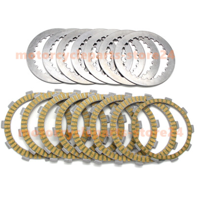 For Honda Clutch Friction Steel Plates Kit NTV650 Revere 1988-07/ NTV600 1988-91