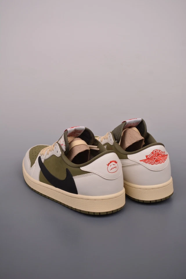 Nike AJ 1 Retro Low OG SP Travis Scott Medium Olive DM7866-200 Men's Size 4-12 - Image 2 of 4