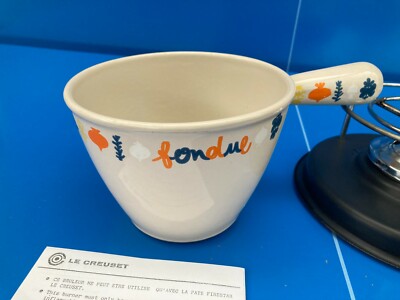 Service à fondue Le creuset avec 6 fourchettes (7) - Art - Catawiki