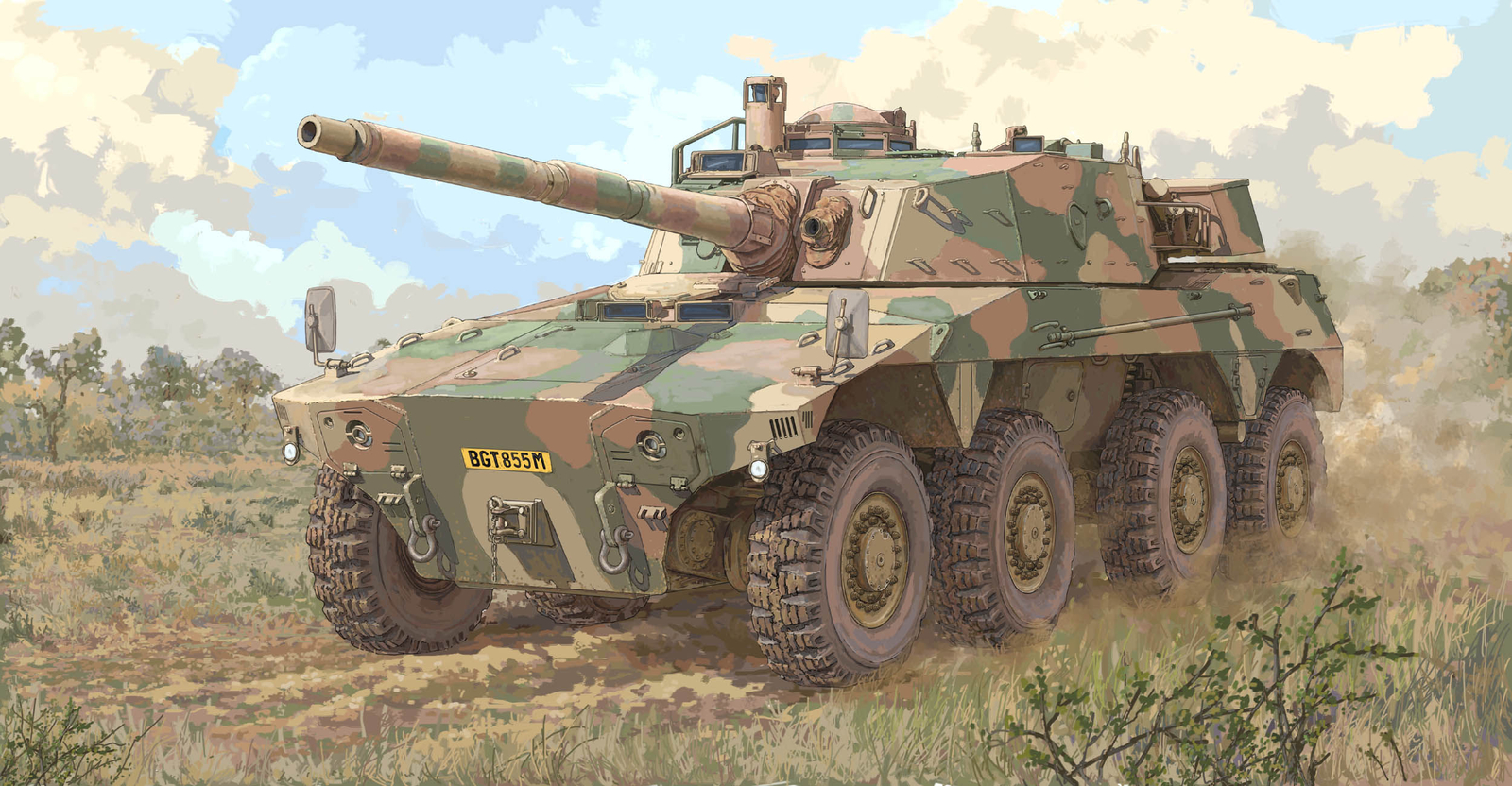 Trumpeter 09516 - 1:35 South African Rooikat AFV - New