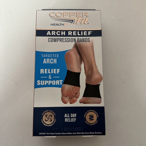 Copper Fit Arch Relief COMPRESSION BANDS One Size Fits Most | eBay